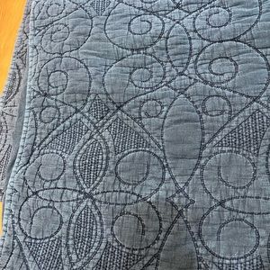 Pottery Barn Design Stitched King Size Pillow Shams